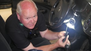 Mr. Locksmith Automotive Randy Bath (Licensed Mechanic and Locksmith) removing Honda Ignition